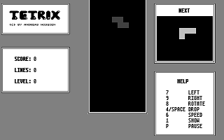 Tetrix atari screenshot